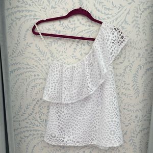 Lilly Pulitzer One Shoulder Shirt